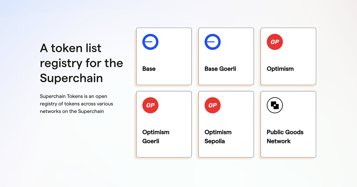 Superchain Tokens